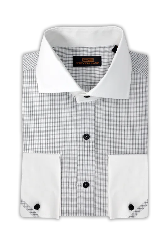 Steven Land Dress Shirt | Lowell | Spread Collar | 100% Cotton