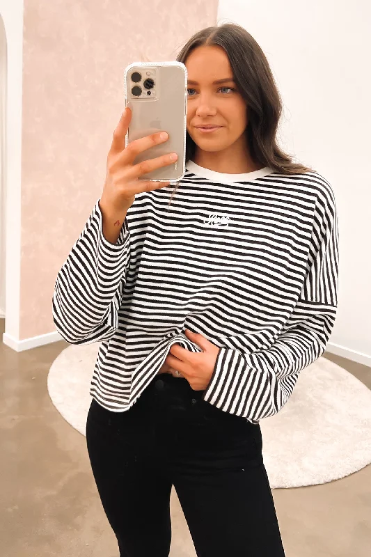 Weekend Savings Spectacular Ivy Stripes Long Sleeve Java