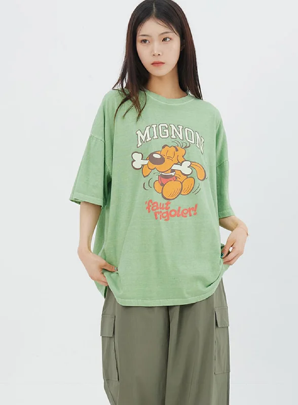 Bargain Bin Dog Oversized Tee IY325