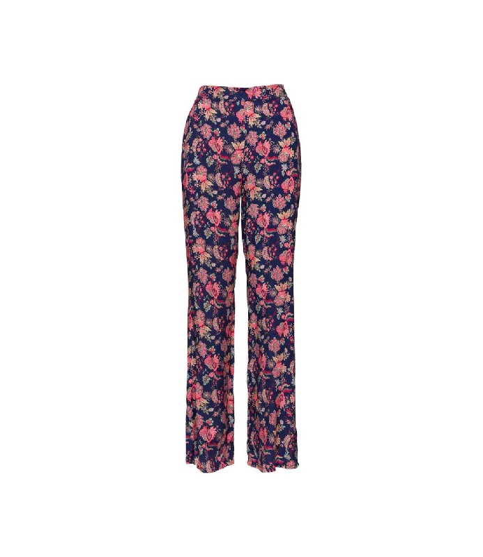 Seasonal Sale Saiph flower print blue pants