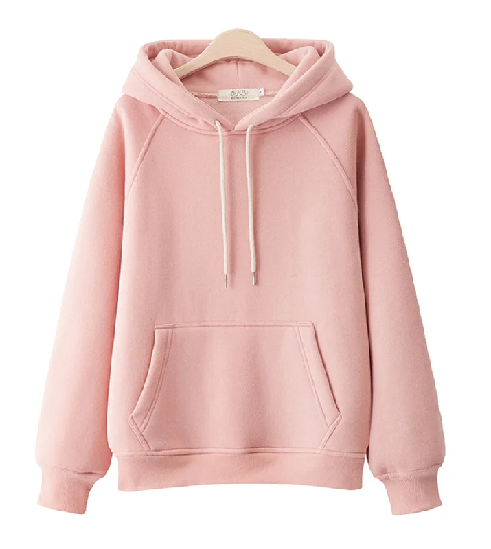 Act Fast Hoodie simple loose plus fleece top  232