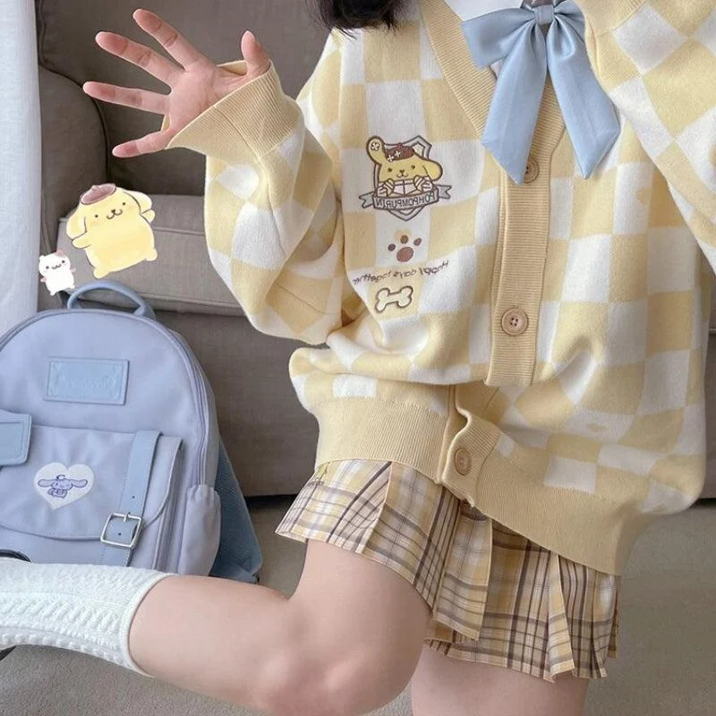 Discount Days Pompurin Buttoned Yellow Cardigan
