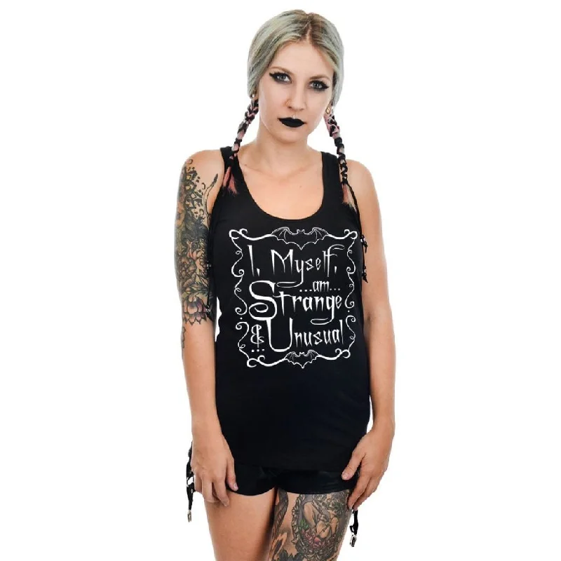 Act Now Strange And Unusual Racerback Tank