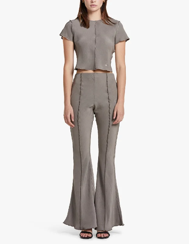 Weekend Savings Fiesta Babylock Flare Trousers - Taupe