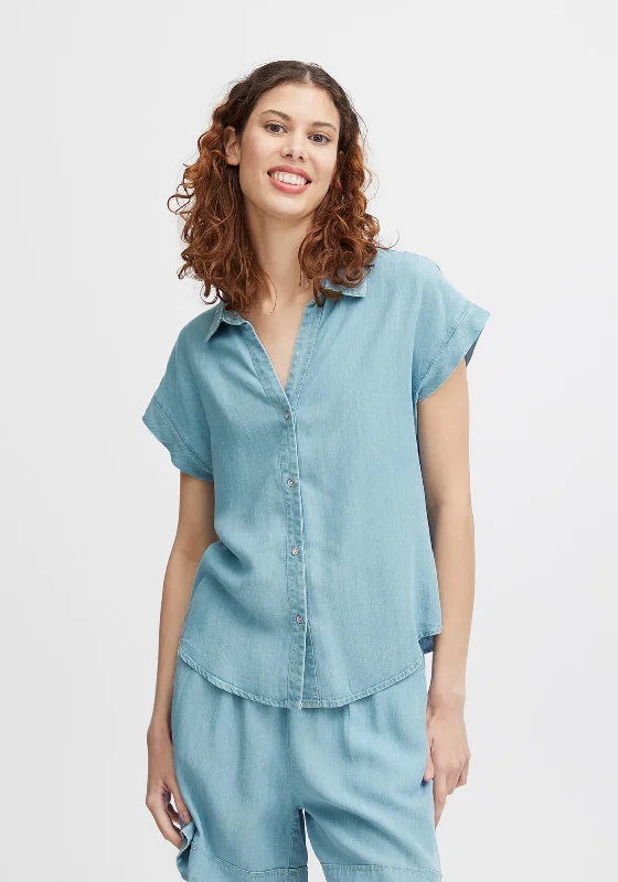 Unmissable Sale B.Young Lana Button Up Denim Shirt, Light Blue Denim