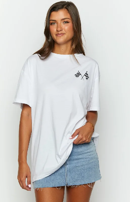 Online Only Too Quick White Tee