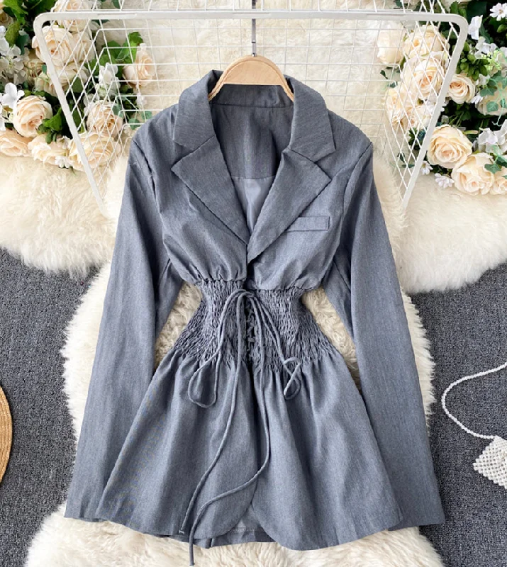 Savings Event Stylish lace-up long sleeve top  356