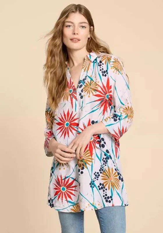 Weekend Offers That Impress White Stuff Blaire Linen Tunic, Ivory
