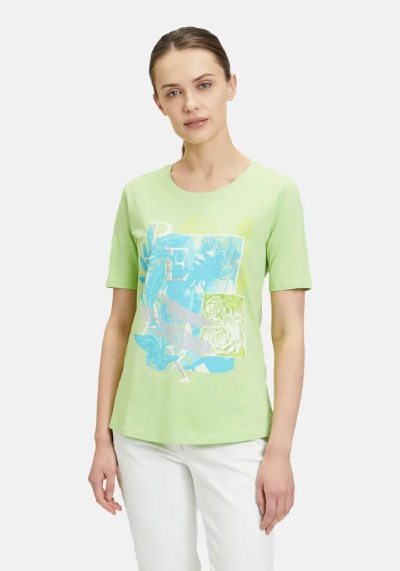 Final Sale Betty Barclay Graphic Print T-Shirt, Green