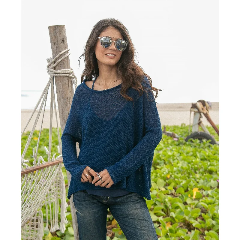 YEAR-End Sale Tuck Stitch Crew Mercer
