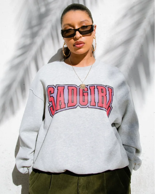 Crazy Savings SadGirl University Sweater - Grey 2.0