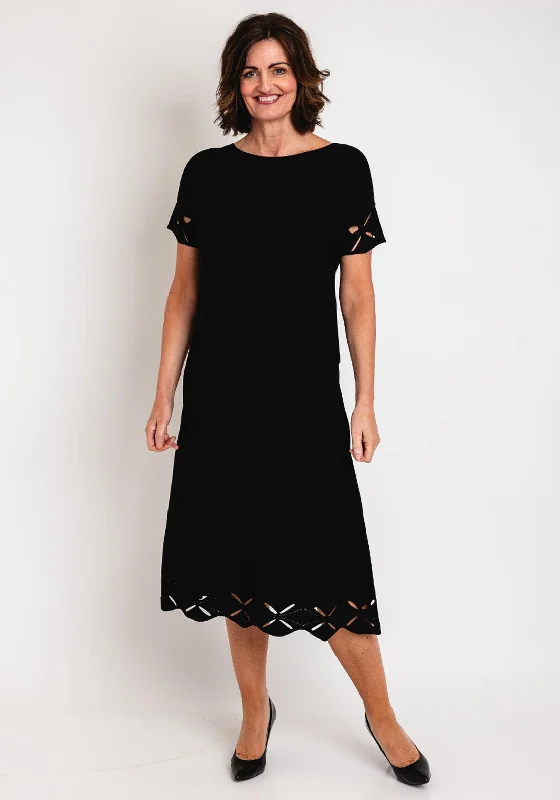 Super Savings Gerry Weber Cut-Out Pattern Trim Top, Black