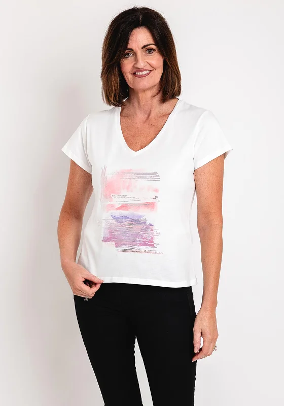 Mega Sale Eva Kayan Graphic Cotton T-Shirt, White