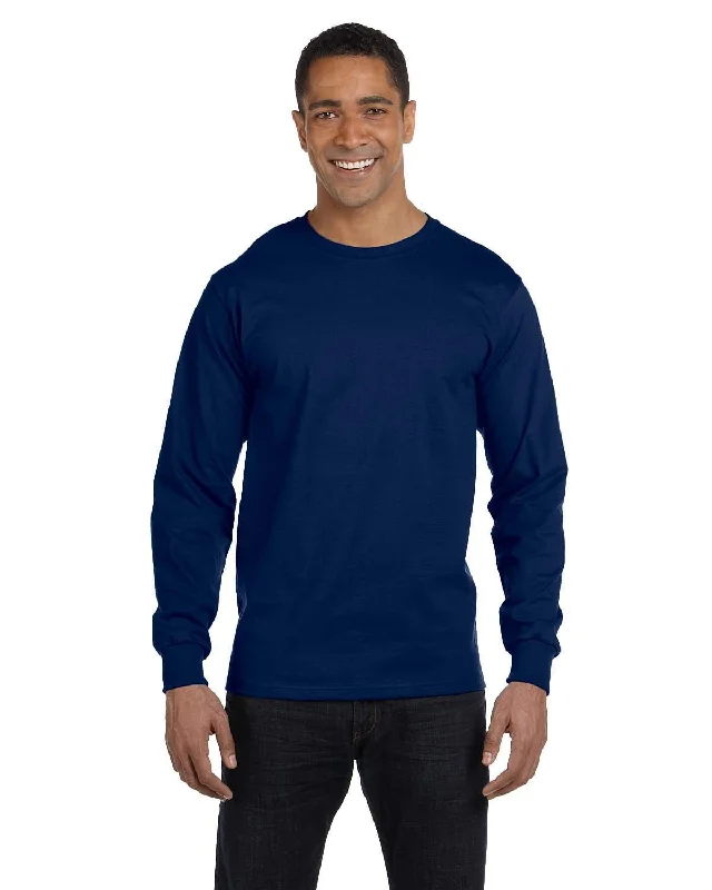 Gildan 50/50 Long Sleeve T-Shirt | Navy