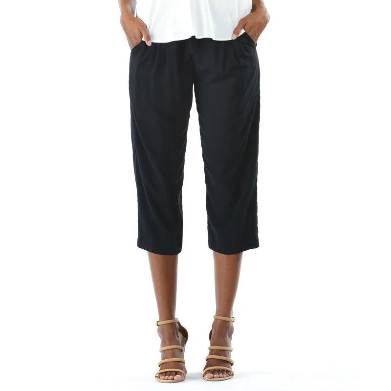 Blowout Deals Solid Beach Pant - Black