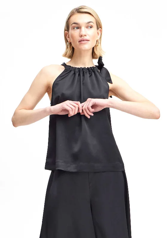 Deal Dash B.Young Esto Satin Blouse, Black