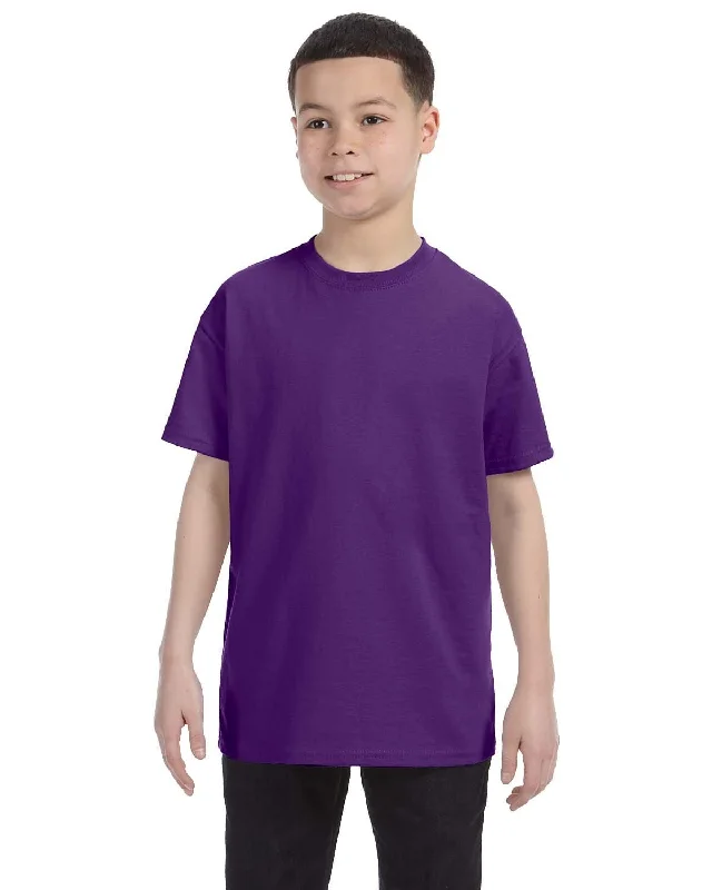 Gildan Youth Lightweight 100% Cotton T-Shirt | Purple