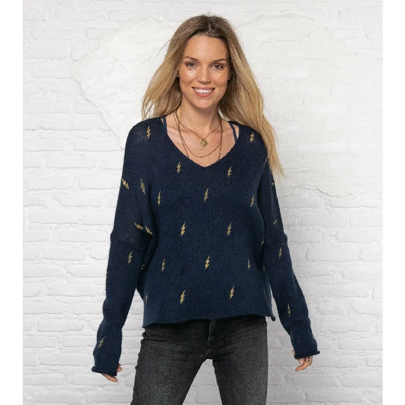 Final Clearance Mini Lightning V Lightweight Sweater