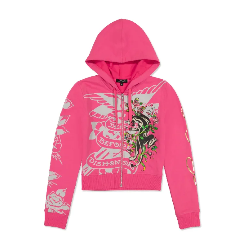 Mega Sale Tiger Crown Zip Fleece Hoodie