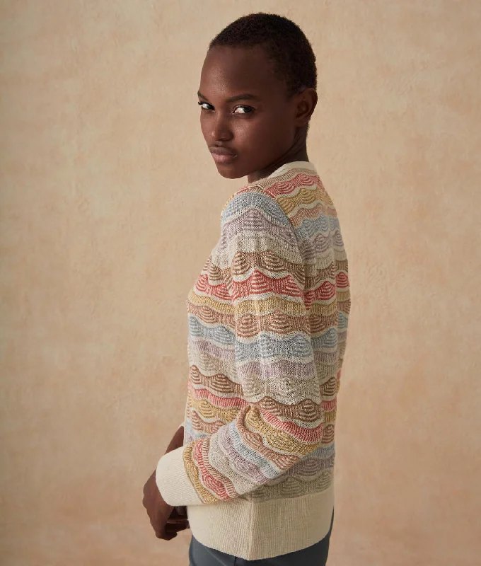 Hot Buy Transfers Multi-Color Cardigan
