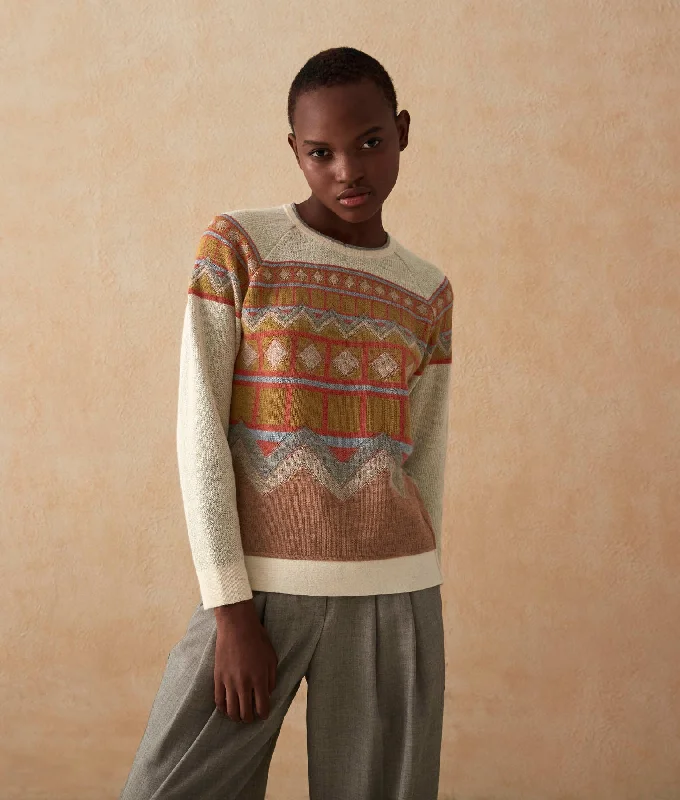 Weekend Savings Bonanza Traditional Jacquard Baby Alpaca Sweater