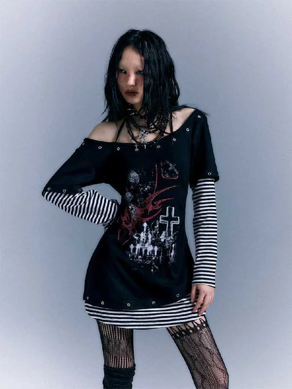 Hot Deal Slim Fit T-Shirt Dress [S0000010314]