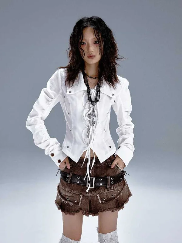 Deep Discounts Autumn Slim Long Sleeve Shirt [S0000010302]