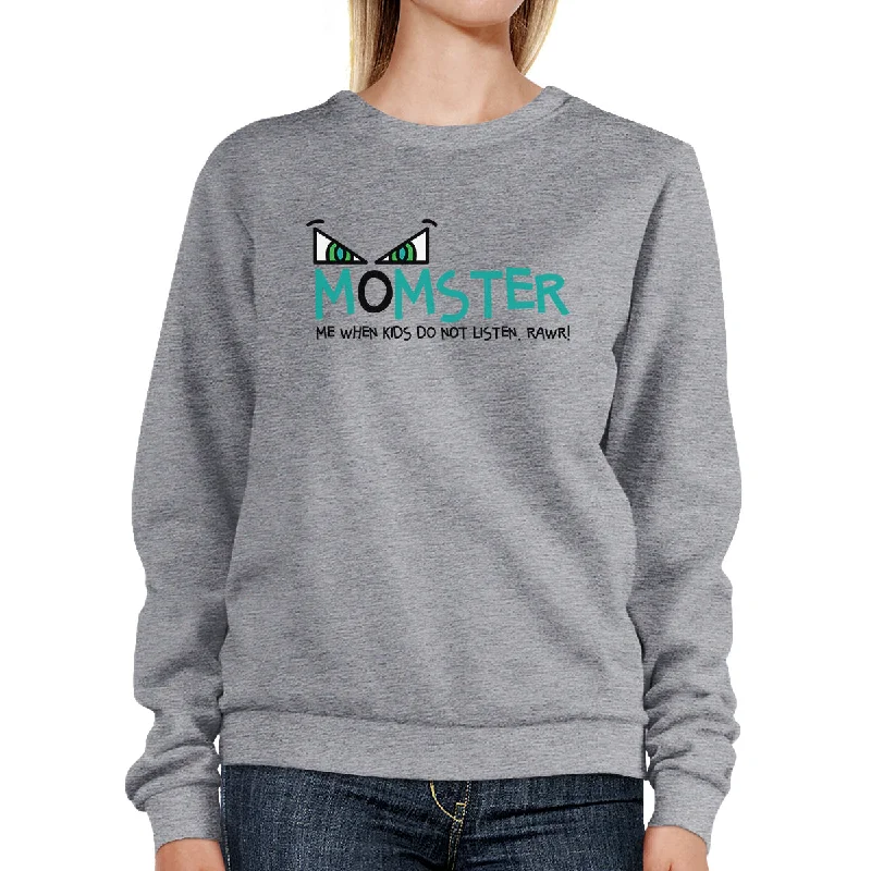 Momster Kids Don't Listen Grey SweatShirt