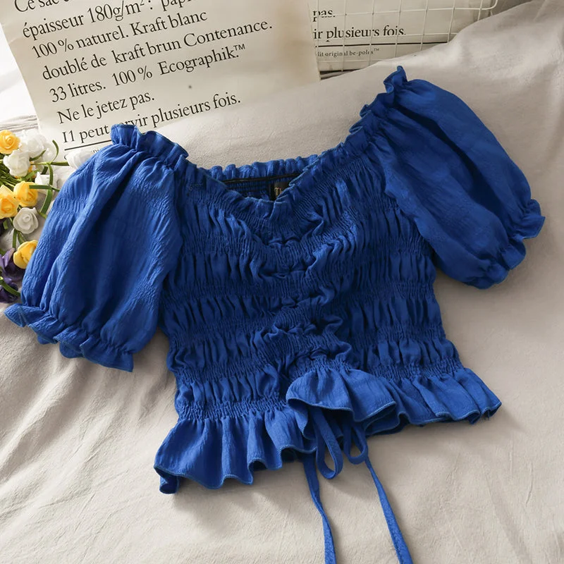 Price Cut Cute short sleeve crop top  302