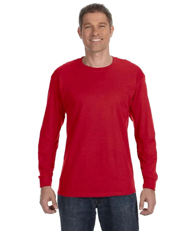 Gildan Heavy Cotton Long Sleeve T-Shirt | Red