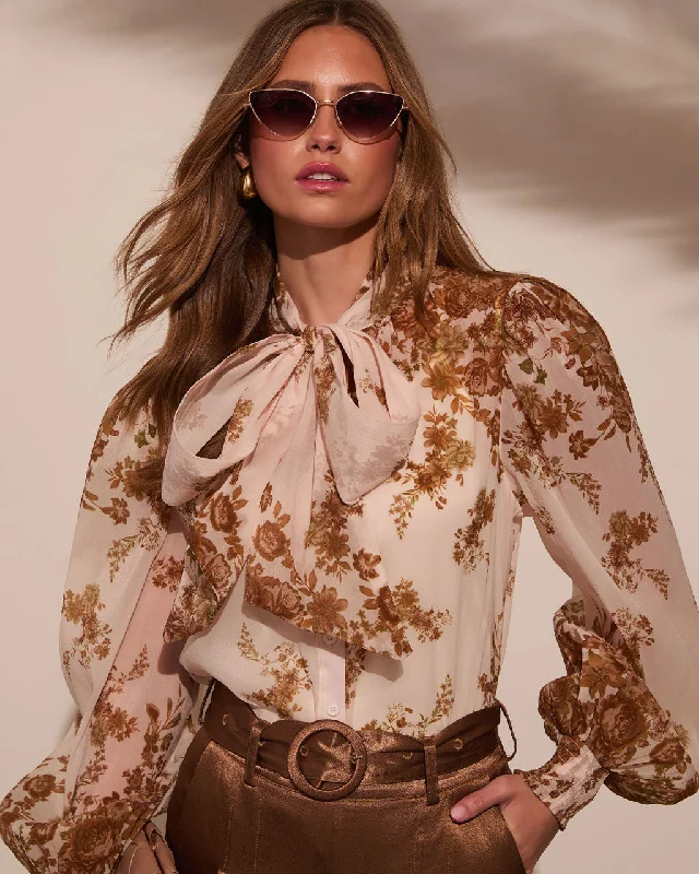 Lowest Price Pierre Necktie Blouse