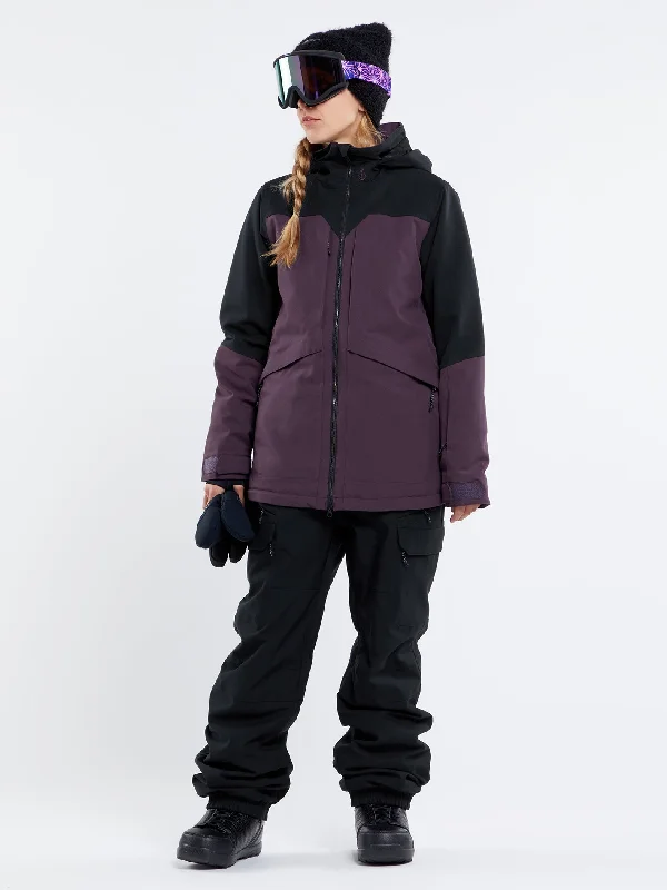 Unbeatable Deal Womens Shelter 3D Stretch Jacket - Blackberry