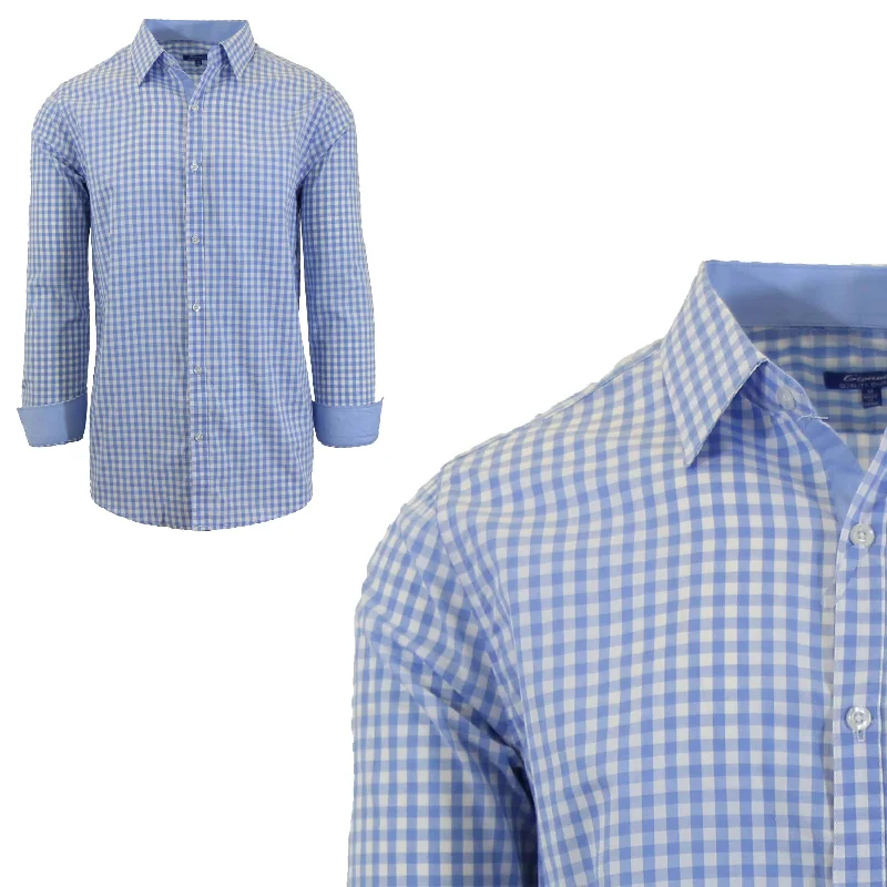 Men's Long Sleeve Cotton Dress Shirts