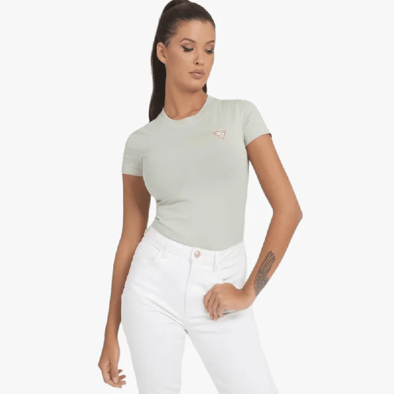 Buy Now Guess Womens Logo Baby Short Sleeve Tee Green Thyme