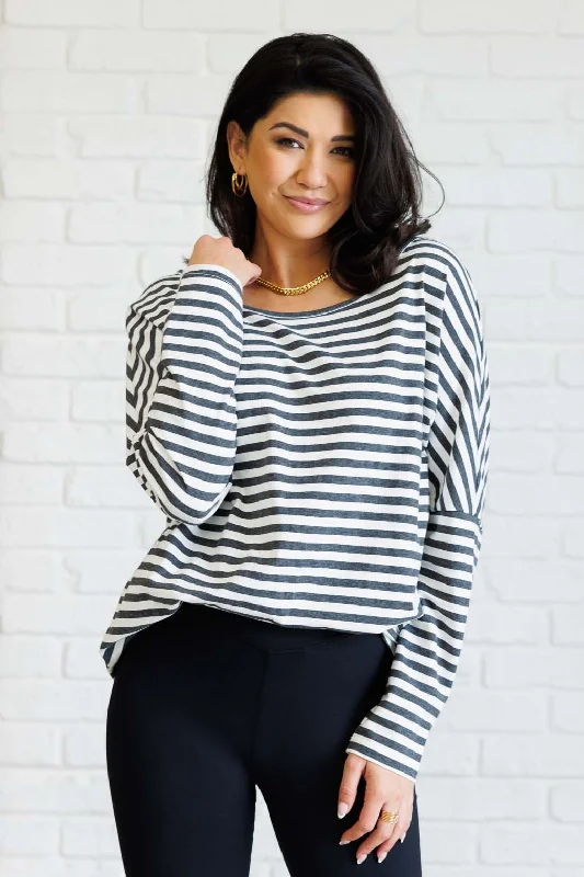Cash Savings Obviously Mine Striped Oversized Top