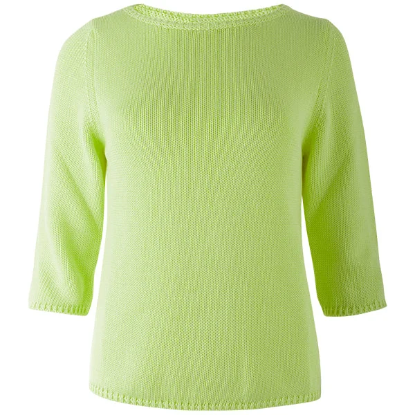 Referral Discount 3/4 Sleeve Pullover in Apple Green