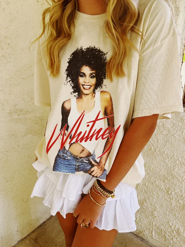 Time-Limited Offer Whitney Houston Self Portrait Graphic Tee - Off White