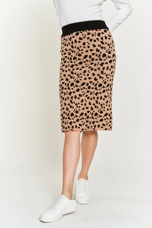 Overstock Clearance Animal Print Sweater Skirts Krs5026-2p