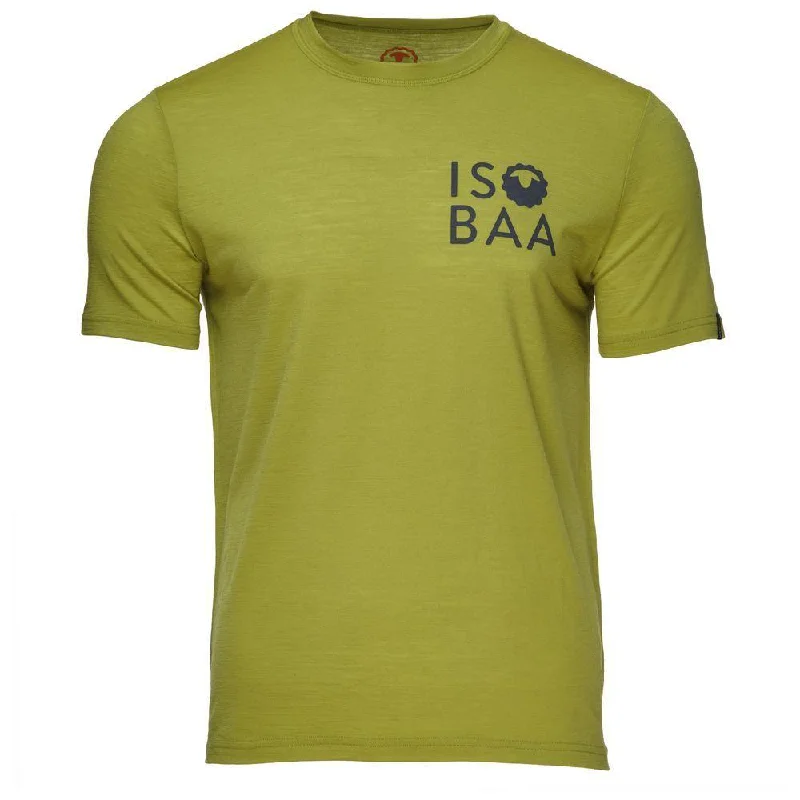 Mens Merino 150 Logo Tee (Lime)