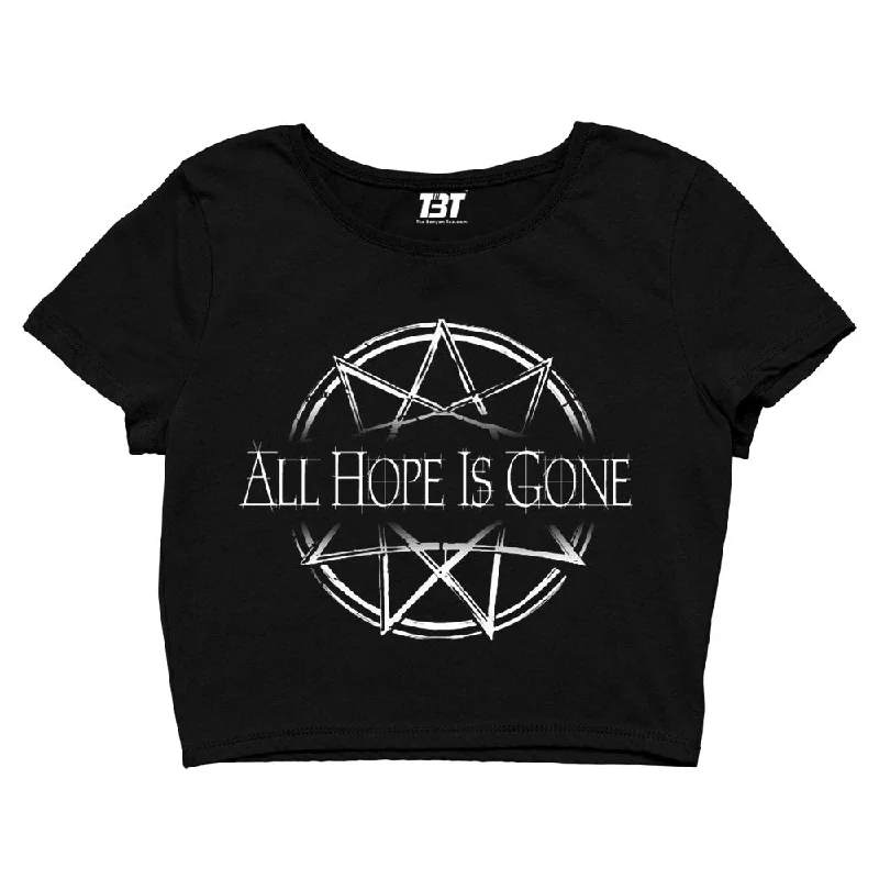 Savings Galore Slipknot Crop Top - All Hope Is Gone