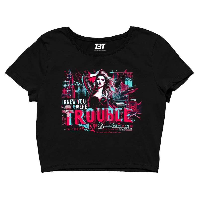 Weekend Discounts to Love Taylor Swift Crop Top - You Were Trouble