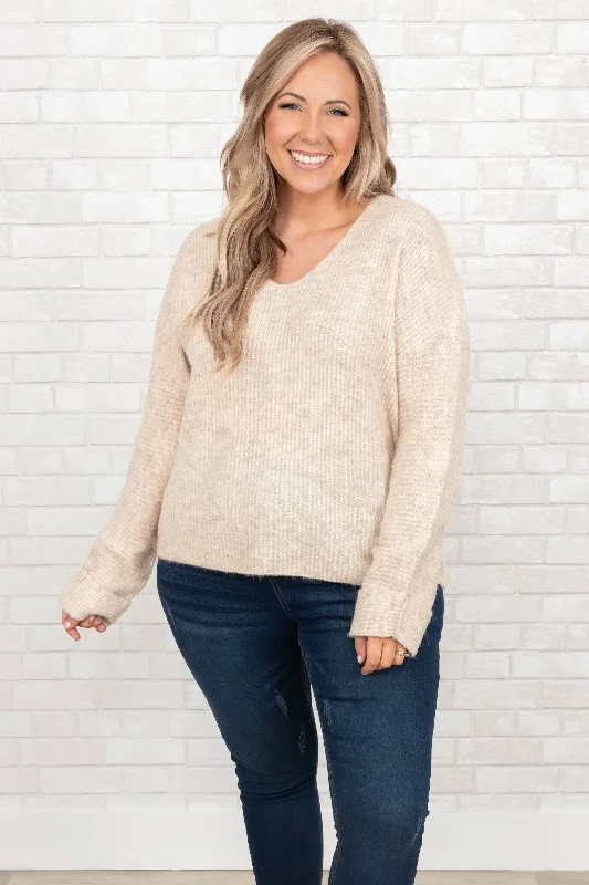 Blowout Deals Always Better With You Sweater, Cream