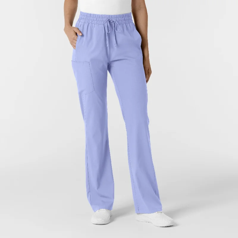 Can't Beat Boundless Women's Bootcut Scrub Pant - Ceil Blue