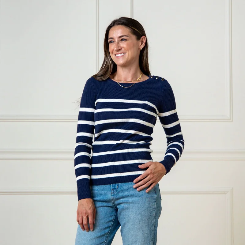 Reduced Rates Crew Neck Button Sweater