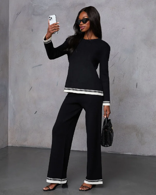 Make Your Weekend Count with Savings Tesnie Contrast Long Sleeve Top