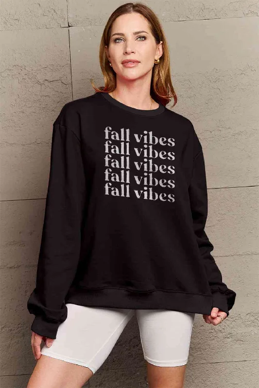 Early Access TastyHottie - Simply Love Full Size FALL VIBES Graphic Sweatshirt
