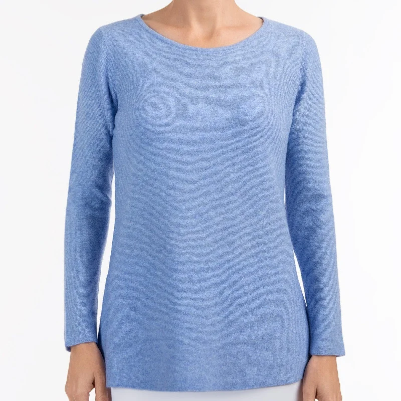 Major Savings Round Neck Pullover in Periwinkle