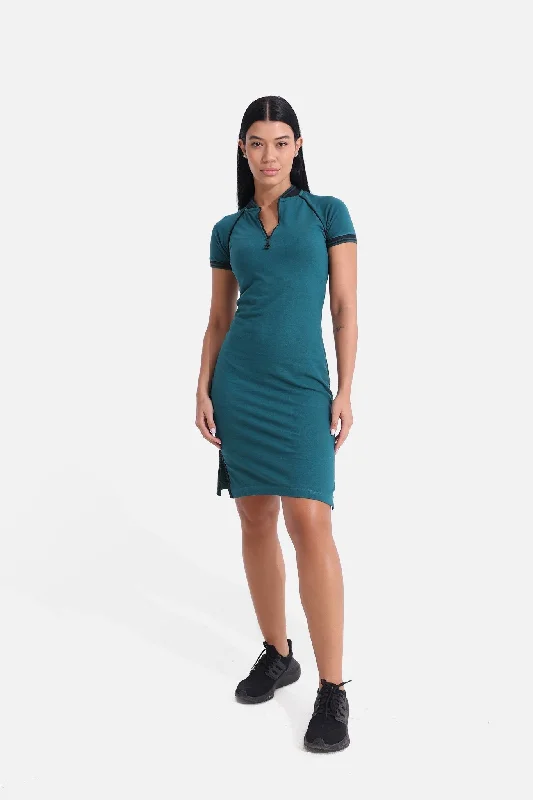 Daily Specials Shaded Spruce Polo Dress