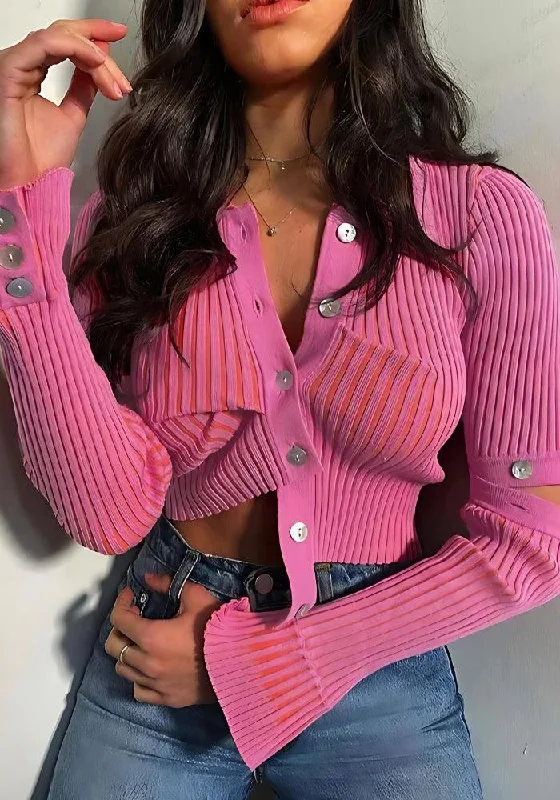 Sneak Peek Sale Y2K Detachable Sleeves Crop Cardigan