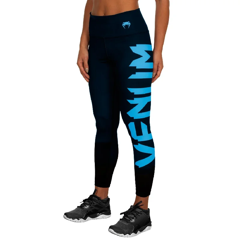 Hot Buy Venum Giant Leggings - Black/Cyan